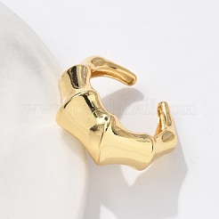 Латунь манжеты кольца&nbsp;RJEW-C120-17G