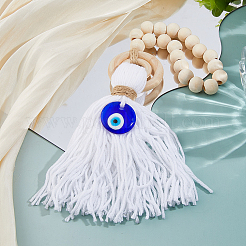 Деревянные бусины дверная ручка подвеска украшения&nbsp;AJEW-WH0270-923A