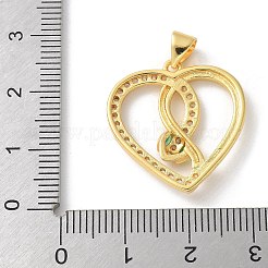 Латунные микро проложить кубического циркония подвески&nbsp;KK-P292-19G-02