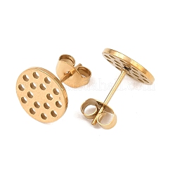 Фурнитура для сережек-гвоздиков из нержавеющей стали 304&nbsp;STAS-P434-06C-G