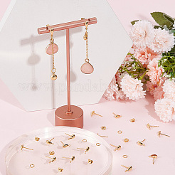 100 шт. латунная фурнитура для сережек-гвоздиков в форме капли&nbsp;DIY-GO0001-15