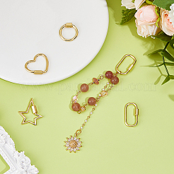 5 шт. 5 стиля латунный винт с карабином&nbsp;ZIRC-DC0001-36