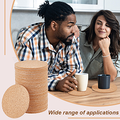 Плоская круглая пробковая изоляция&nbsp;FIND-WH0018-43B