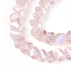 Гальванизируйте прозрачное стекло бисер нитей&nbsp;X-GLAA-N021-4mm-10