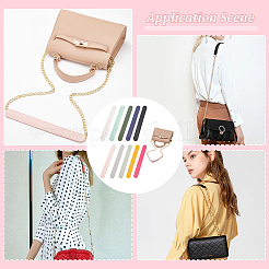 10 шт. 10-цветная искусственная кожаная подкладка для ремня сумки&nbsp;FIND-WR0008-74