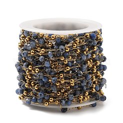 Цепочки из нержавеющей стали 304 ручной работы с бусинами&nbsp;CHS-P017-A02-G