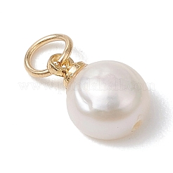 Подвески из натурального культивированного пресноводного жемчуга с двусторонней полировкой и фурнитурой из нержавеющей стали 304.&nbsp;PALLOY-JF05001-01