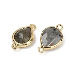 Подвески с граненым соединителем из натурального лабрадорита&nbsp;G-L514-048P-05