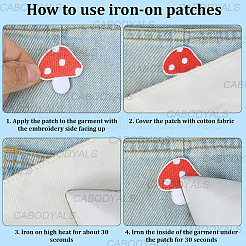 5 шт. полиэстеровые нашивки на одежду&nbsp;PATC-CY0001-42