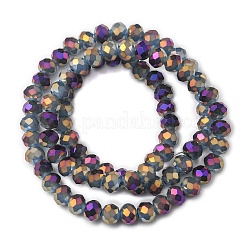 Стеклянные бусины с гальваническим покрытием &nbsp;EGLA-A034-J6mm-G03