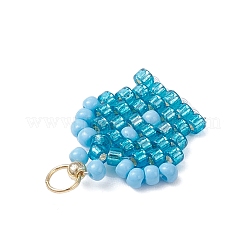 Подвески-короны из стеклянных бусинок&nbsp;PALLOY-MZ00980-06