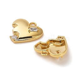 Латунные микро проложить кубического циркония подвески&nbsp;KK-P285-12G