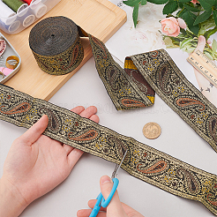 Вышивка полиэфирной лентой&nbsp;SRIB-WH0011-262