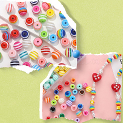 200 шт. Непрозрачные акриловые бусины&nbsp;OACR-SP0001-77