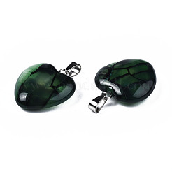 Подвески из натурального агата с венами дракона&nbsp;G-N0325-14C