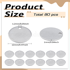 80 шт. подвески из нержавеющей стали 304&nbsp;STAS-LP0002-86