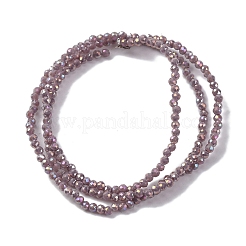 Прозрачные стеклянные бусины гальваническим пряди&nbsp;EGLA-H107-01A-B05