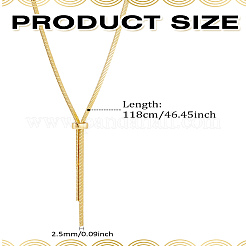 1 шт. латунные ожерелья-змейки для женщин&nbsp;NJEW-LP0007-04G