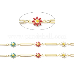 Звенья цепи из латуни и эмали&nbsp;CHC-D029-07G