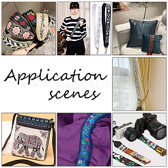 Лента из полиэстера в этническом стиле&nbsp;OCOR-WH0079-76B