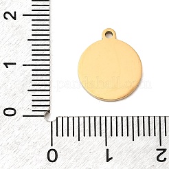 Плоские круглые подвески из натуральных белых ракушек&nbsp;STAS-P431-29G-04