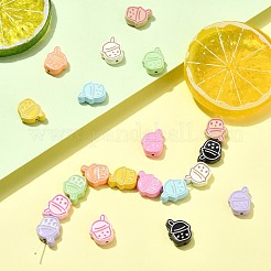 20шт 10 цвета окрашенные распылением бусины из сплава&nbsp;FIND-CJ0002-45