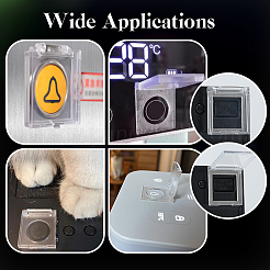 Пластиковая защитная крышка кнопочного переключателя&nbsp;LS-AJEW-WH0819-013