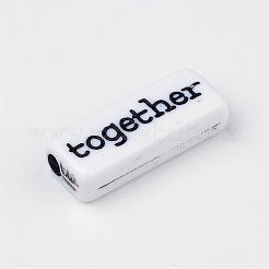 Непрозрачные акриловые бусины&nbsp;SACR-R909-01