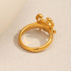 Кольца из нержавеющей стали 304 для женщин&nbsp;RJEW-C144-02G