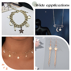 40 шт. 4-х цветные подвески из нержавеющей стали 304&nbsp;STAS-UN0031-14