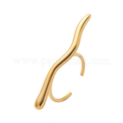 Кольца-манжеты из нержавеющей стали 304 для женщин&nbsp;RJEW-Z077-01G-10