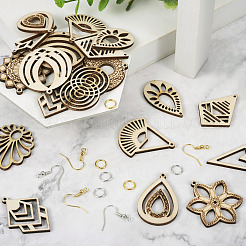 Набор для изготовления полых сережек своими руками&nbsp;DIY-TA0005-55