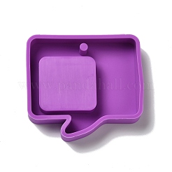 Diy диалоговое окно кулон силиконовые Молды&nbsp;AJEW-A034-03