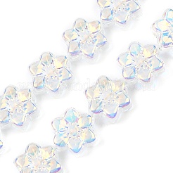 Стеклянные бусины с гальваническим покрытием &nbsp;EGLA-P069-02A-AB