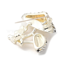 Броши из сплава со стразами в виде гриба и кролика для одежды-рюкзака&nbsp;LS-JEWB-F038-05LG
