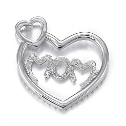 Кулоны из латуни с прозрачным фианитом&nbsp;LS-ZIRC-F120-045P