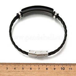 Искусственная кожа шнур плетеные браслеты&nbsp;LS-BJEW-B126-01B