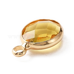 Граненые подвески стекла&nbsp;X-KK-WH0046-59G-11