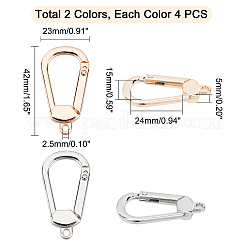 8 шт. 2 цвета сплава застежки-клешни омара&nbsp;FIND-WR0003-71