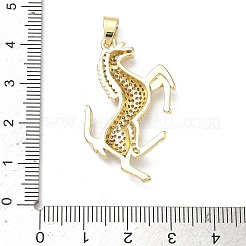 Латунные микропаве прозрачные подвески с фианитом&nbsp;KK-P350-22G