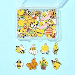 30шт 15 стиля подвески из сплава с эмалью&nbsp;ENAM-FS0003-88