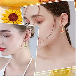 6 шт. 2 подвески в стиле стойки с покрытием из латуни и эмали&nbsp;KK-SZ0006-13