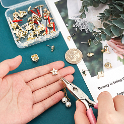 40 шт. 10-х стильные фурнитуры для сережек-гвоздиков из сплава&nbsp;FIND-PH0008-37