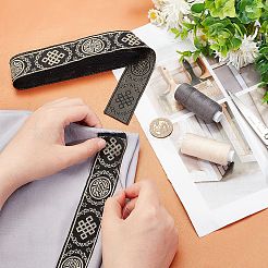 Лента из полиэстера в этническом стиле&nbsp;OCOR-WH0082-29A