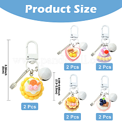 8 шт. подвеска в виде торта из смолы&nbsp;HJEW-YW00279