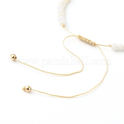 Регулируемые браслеты из плетеных бусин из нейлоновой нити BJEW-JB06450