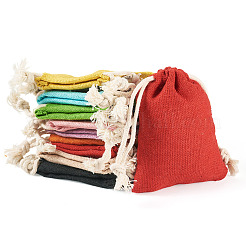 22 шт. 11-х цветные прямоугольные тканевые упаковочные мешочки&nbsp;ABAG-TA0001-87A