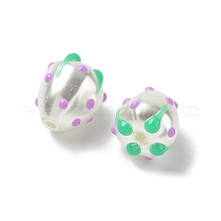 Запекаемые стеклянные бусины&nbsp;LAMP-Z014-02G