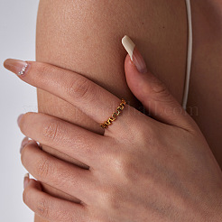 Элегантное минималистичное кольцо из нержавеющей стали 304 для женщин&nbsp;ES4834-1