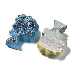 Гальванизированные украшения из натурального кварцевого кристалла для демонстрации деревьев&nbsp;DJEW-B012-04